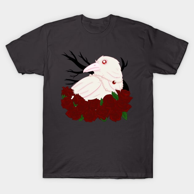 Albino Raven T-Shirt by Luna-Cooper